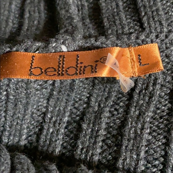Bellini; Black Cowl Neck Sweater Vest; L - Picture 3 of 5